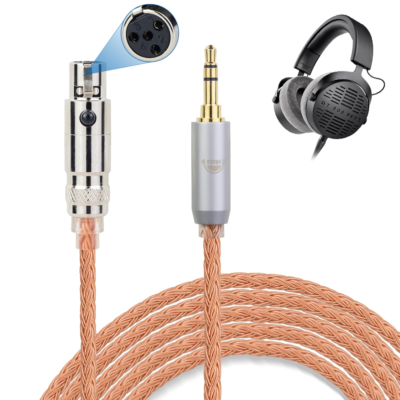 Amazon | okcsc ZT16 ヘッドホンケーブル K371BT XLR-4Pinコネクタ